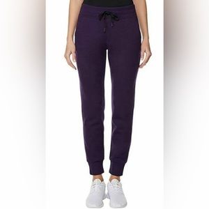 32 Degrees Heat Tech Fleece Joggers NWT - Size Small - Ht Blackberry Cordl